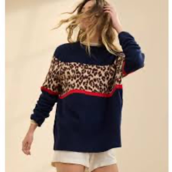 Aerie Leopard Sweater - XL - Picture 1 of 4